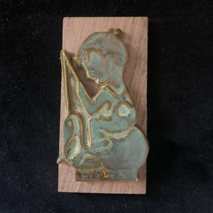 Stoneware Pisces Zodiac Fish Wall Plaque Hanging